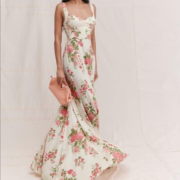 Reformation Lecce Dress in Corsage - Picture 2 of 15